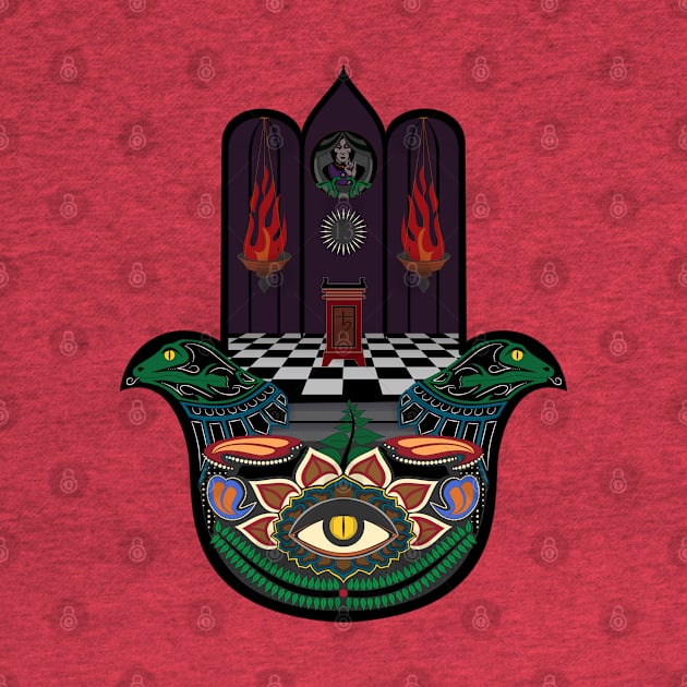 Reptilian Agenda Hamsa by SunGraphicsLab